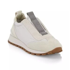 Brunello Cucinelli Monili Laceless Trainer Sneakers